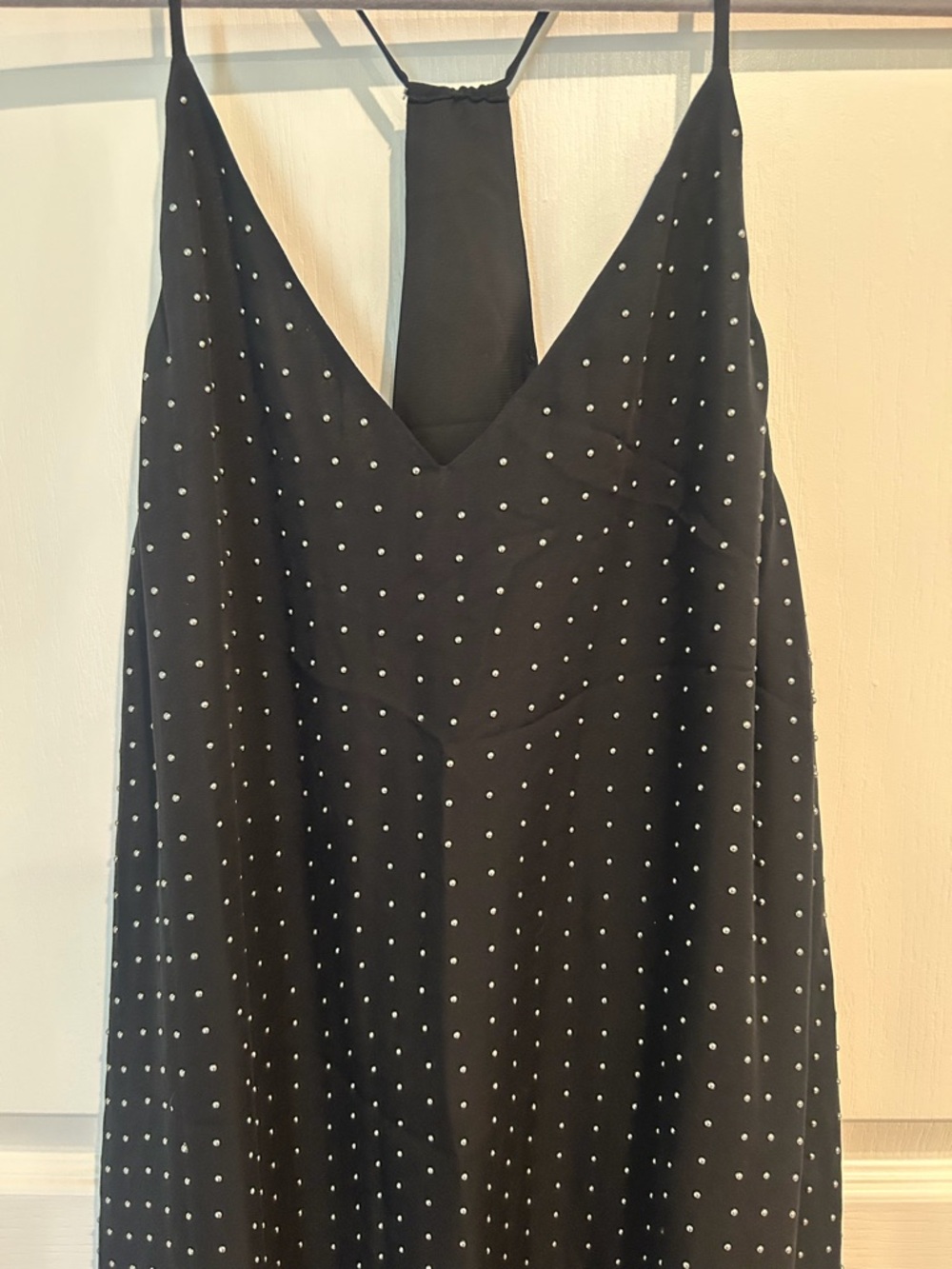 Alice + Olivia Black Studded Slip Dress / Size Medium/ - Picture 3 of 7